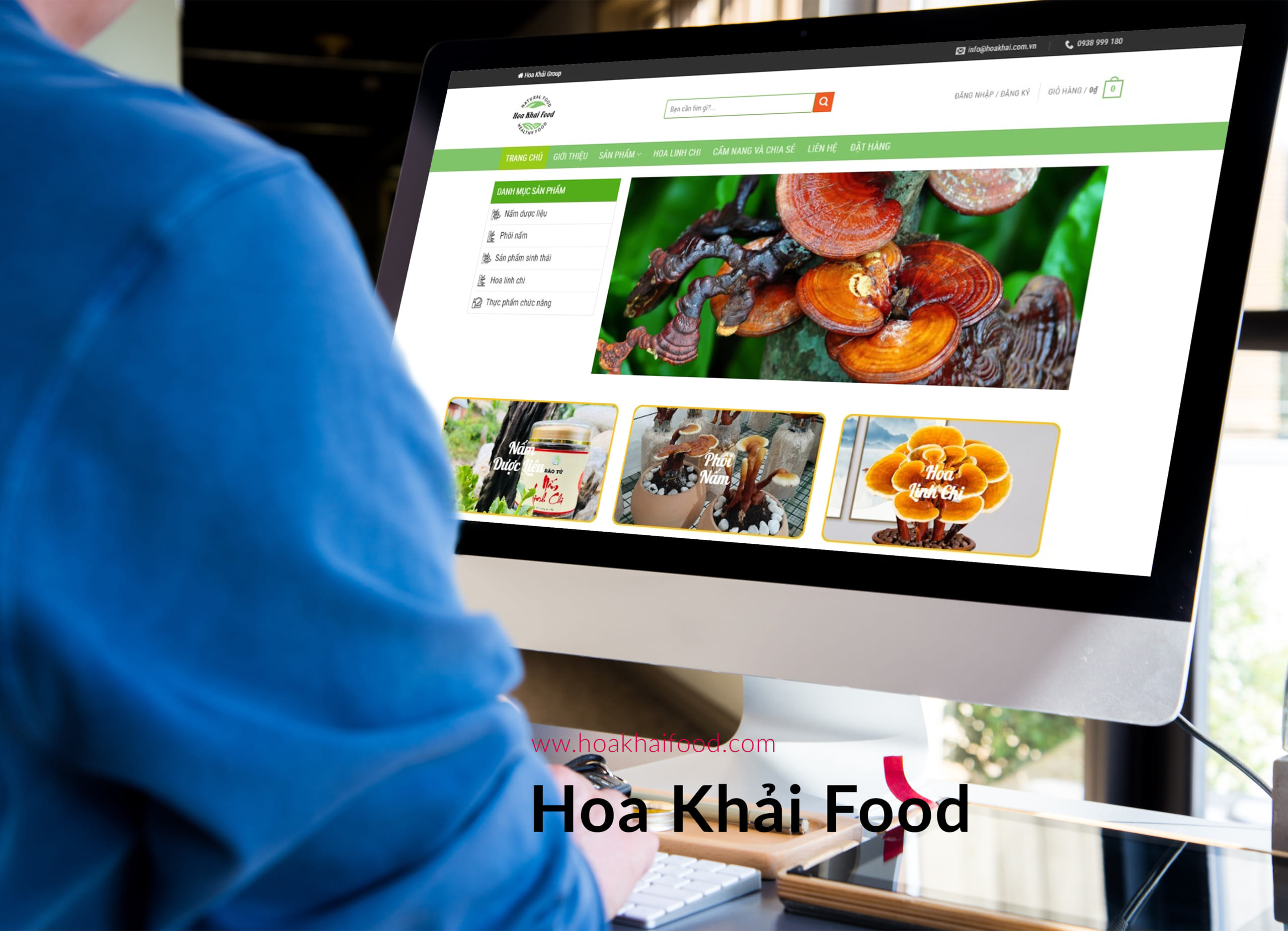 Thiết kế website Hoa Khải Food